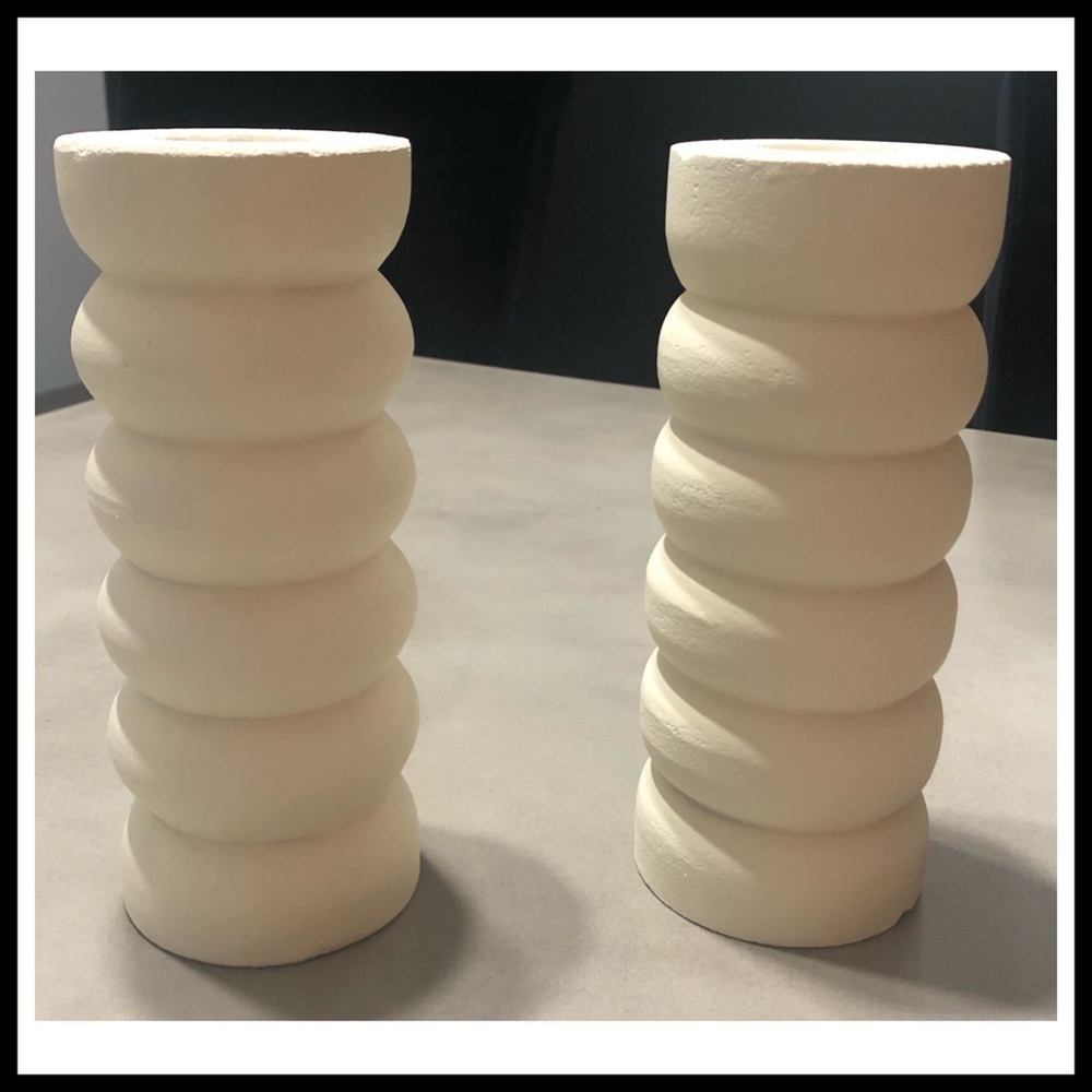 STONE Pillar Tea Light Candle Holders